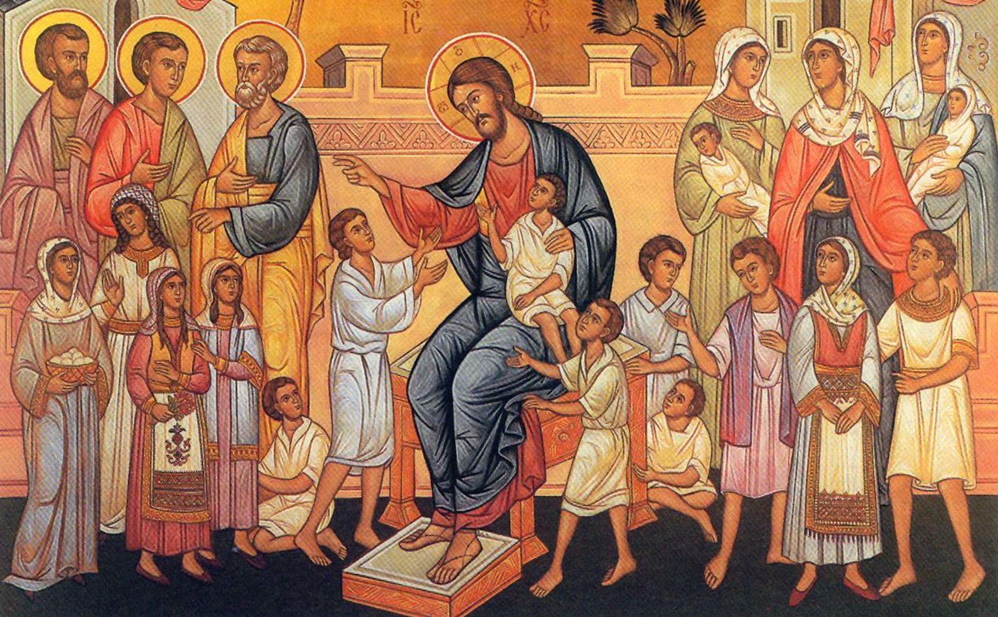 Как правильно благословлять детей. Христос и дети икона. Икона Иисус и дети. Благословение детей, икона. Господь иконы православные.